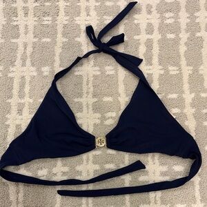 Tory Burch Navy Blue Women's Swim Halter Top